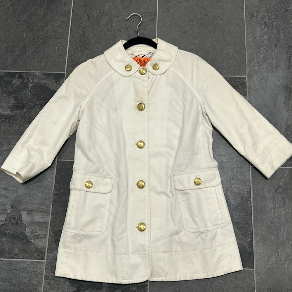 Juicy Couture White long coat with 3/4 sleeves
